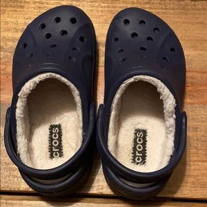 Crocs toddler boy lined blue